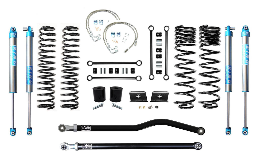 VARIANT  EVO-3060S1PK2  STAGE 1  King 2.0" Shocks Blue  Front / Rear Track Bars