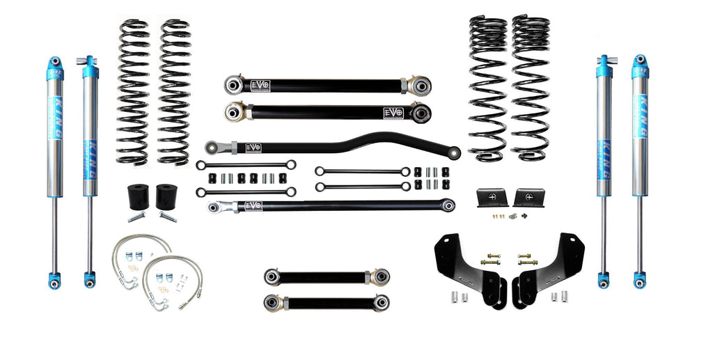 VARIANT  EVO-3061S3DPK2  STAGE 3 Overland  King 2.0" Shocks Blue  Front / Rear Track Bars