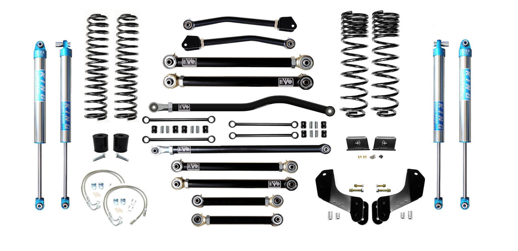 VARIANT  EVO-3061S4DPK2  STAGE 4 Overland  King 2.0" Shocks Blue  Front / Rear Track Bars