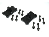 FRONT D-RING SHACKLE MOUNTS (BLACK) FOR JK/JL/JT