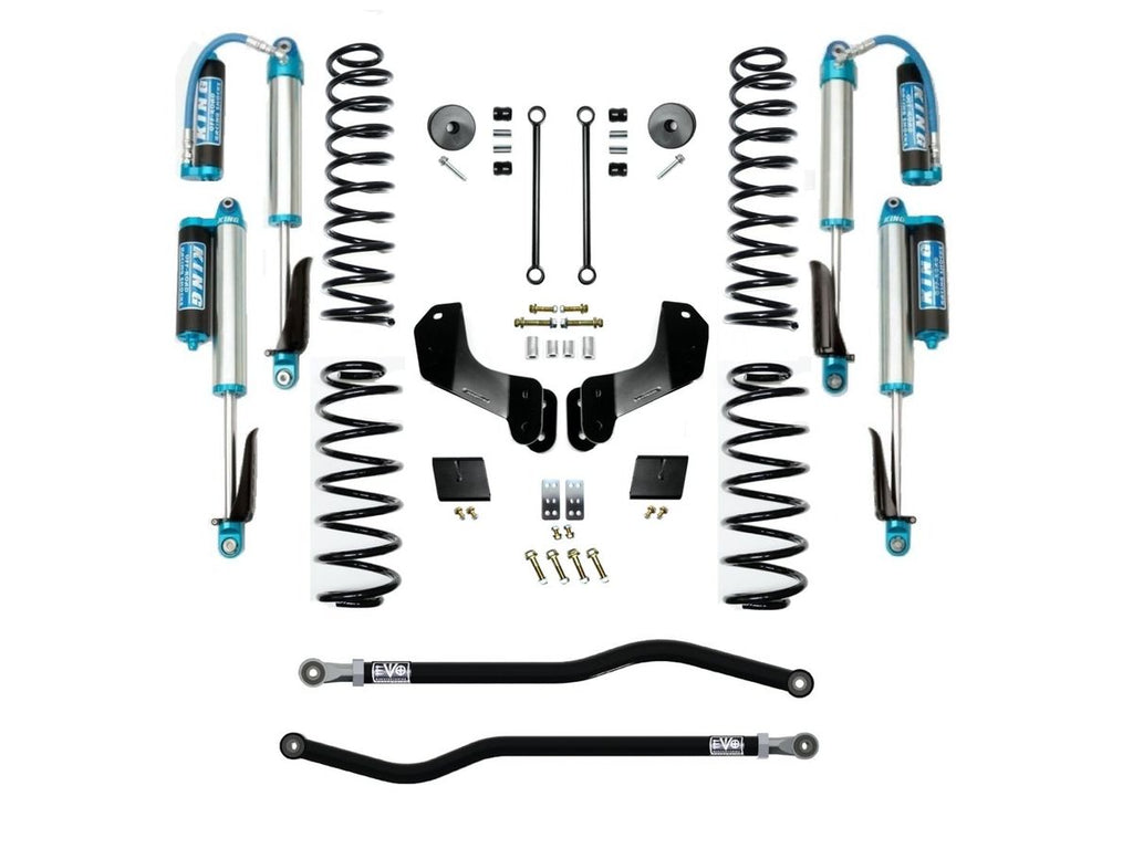 VARIANT  EVO-3012S1DPKA  STAGE 1 Overland  King 2.5” Shocks with Compression Adjusters  Front / Rear Track Bars