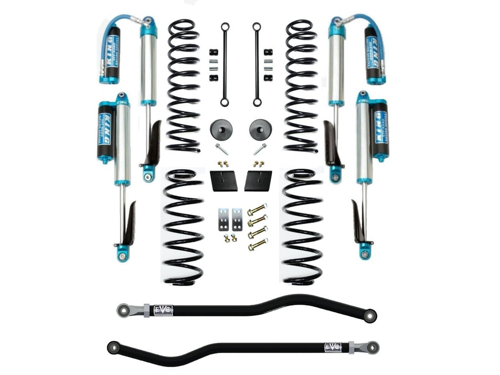 VARIANT  EVO-3011S1DPKA  STAGE 1  King 2.5” Shocks with Compression Adjusters  Front / Rear Track Bars