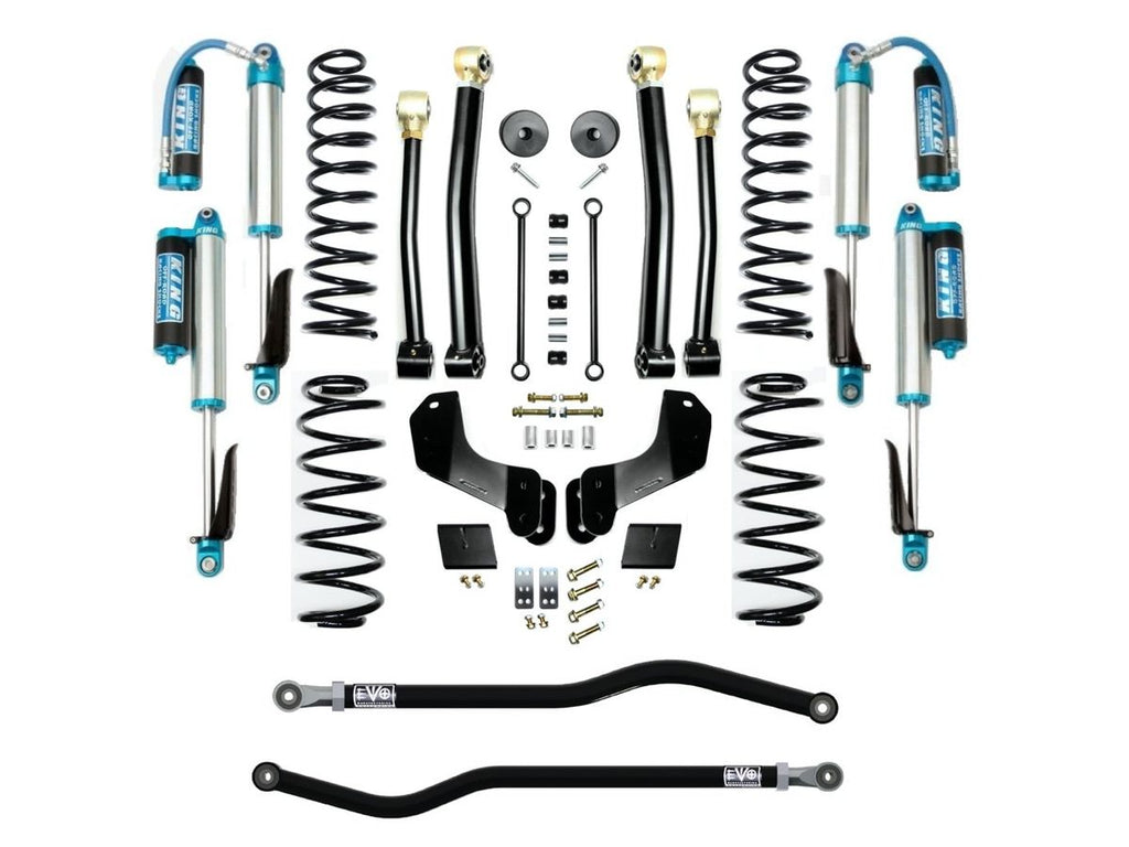 VARIANT  EVO-3012S3DPKA  STAGE 3 Overland  King 2.5” Shocks with Compression Adjusters  Front / Rear Track Bars