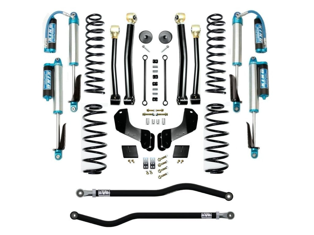 VARIANT  EVO-3014S3EPKA  STAGE 3 Overland  King 2.5” Shocks with Compression Adjusters  Front / Rear Track Bars