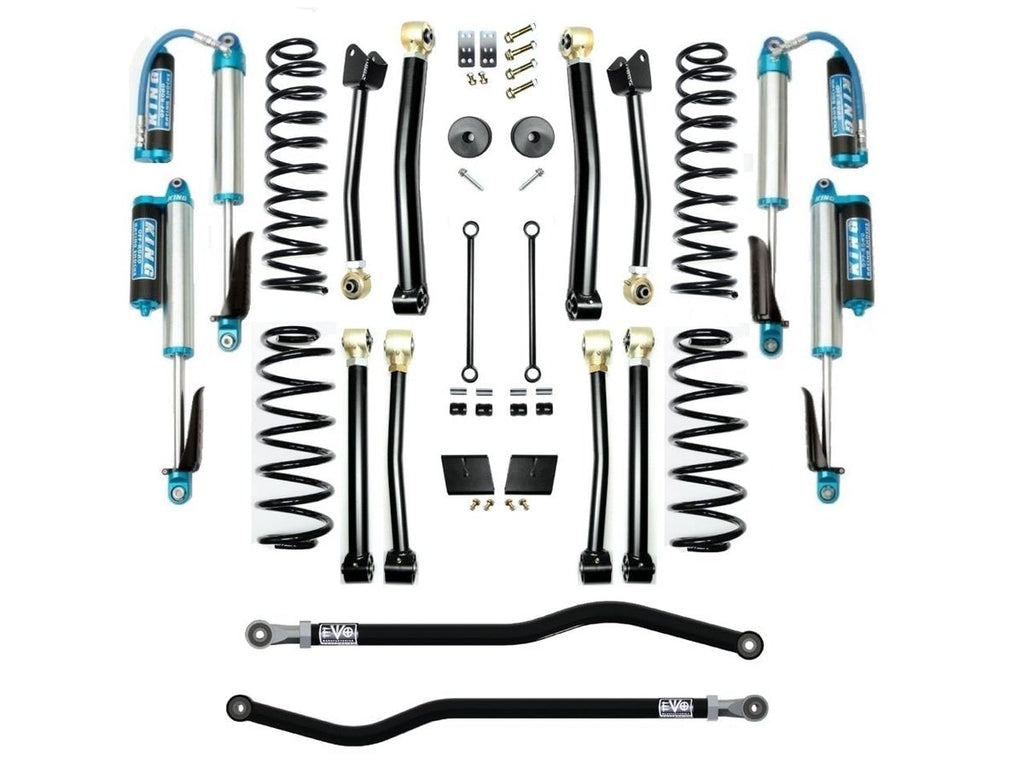 VARIANT  EVO-3013S4EPKA  STAGE 4  King 2.5” Shocks with Compression Adjusters  Front / Rear Track Bars