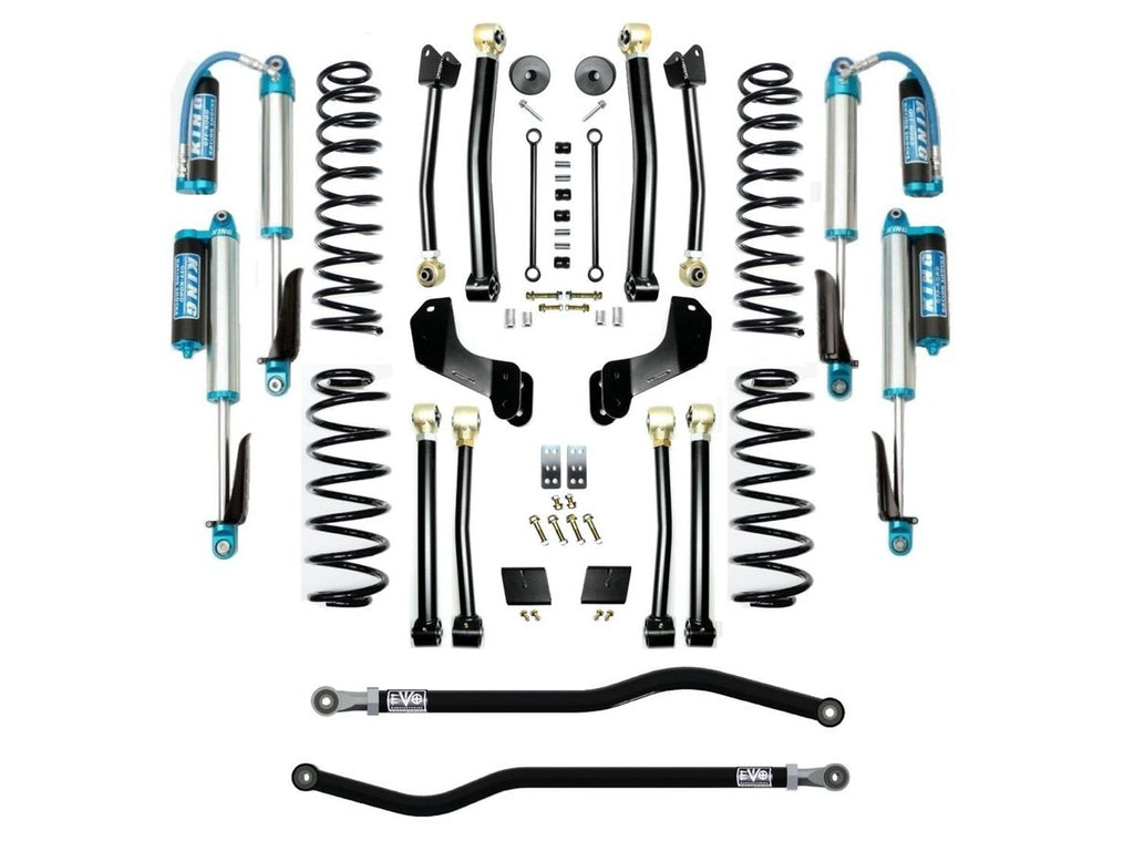 VARIANT  EVO-3012S4HDPKA  STAGE 4 Overland  King 2.5” Shocks with Compression Adjusters  Front / Rear Track Bars