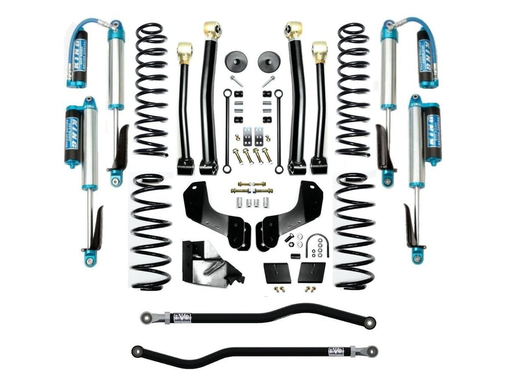 VARIANT  EVO-3055S3EPKA  STAGE 3 Overland  King 2.5” Shocks with Compression Adjusters  Front / Rear Track Bars