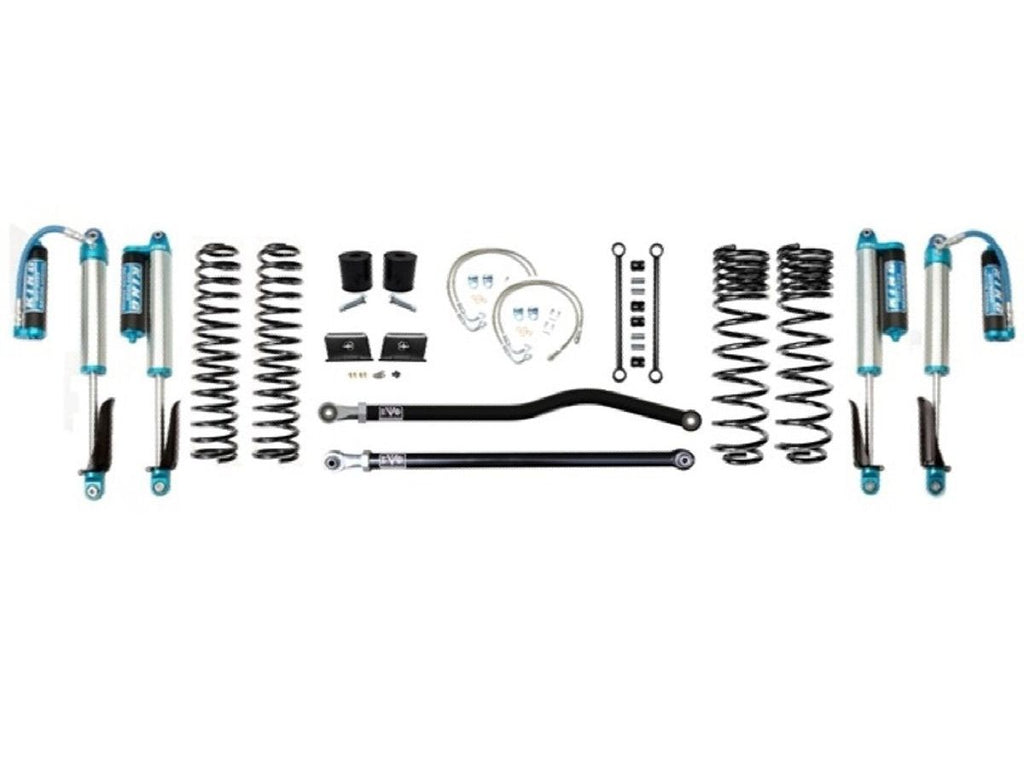 VARIANT  EVO-3060S1PKA  STAGE 1  King 2.5” Shocks Blue with Compression Adjusters  Front / Rear Track Bars