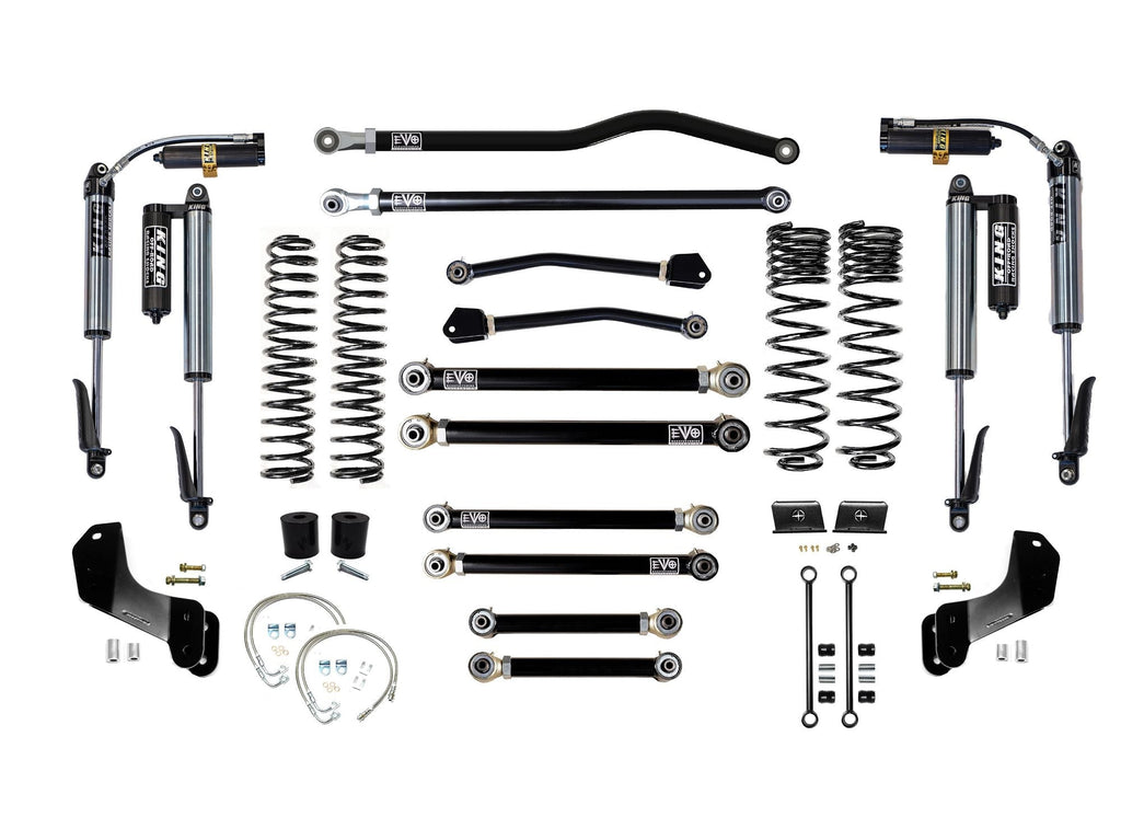 VARIANT  EVO-3061S4DPKB  STAGE 4 Overland  King 2.5” Shocks Custom Black  Front / Rear Track Bars